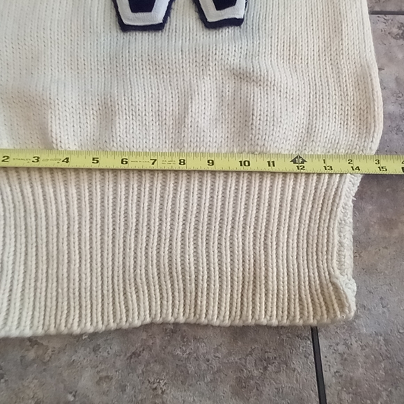 Pre 70s Virgin Wool Letterman Sweater - Picture 2 of 9